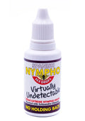 White plastic bottle with white dropper cap labeled spanish nympho sex drops for sexual desire from lady jane adult shop