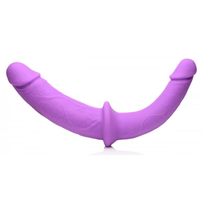 Lady Jane Adult Sex Shop | Strap U Double Charmer Double Strap On with Harness Purple
