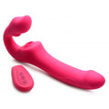 Lady Jane Adult Sex Shop | Strap U Licking & Vibrating Strapless Strap On Pink