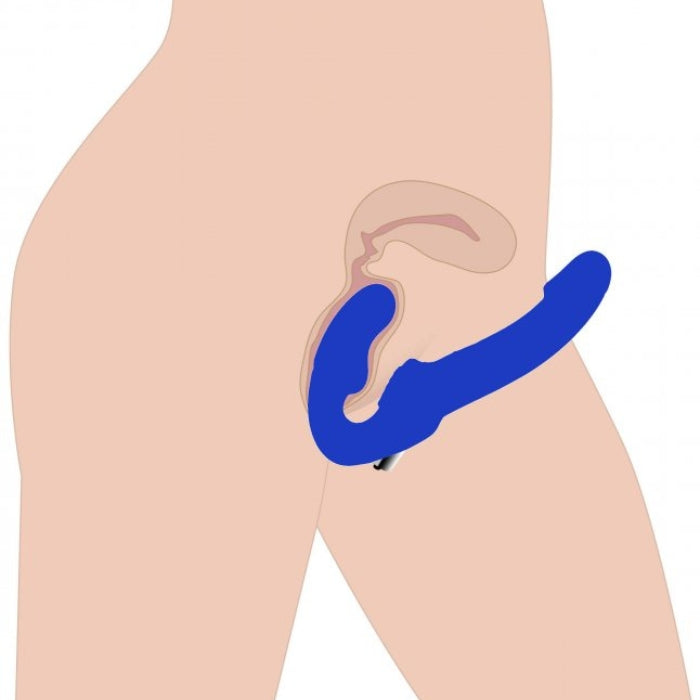 Lady Jane Adult Sex Shop | Strap U Revolver Vibrating Strapless Strap On Blue
