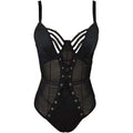 Lady Jane Adult Sex Shop | Stunning Strappy Detailed Teddy - Black M