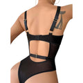 Lady Jane Adult Sex Shop | Stunning Strappy Detailed Teddy - Black M