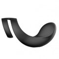 Black ergonomic neck support with smooth curved design featured on svakom benedict double vibrating cock ring vibrator black