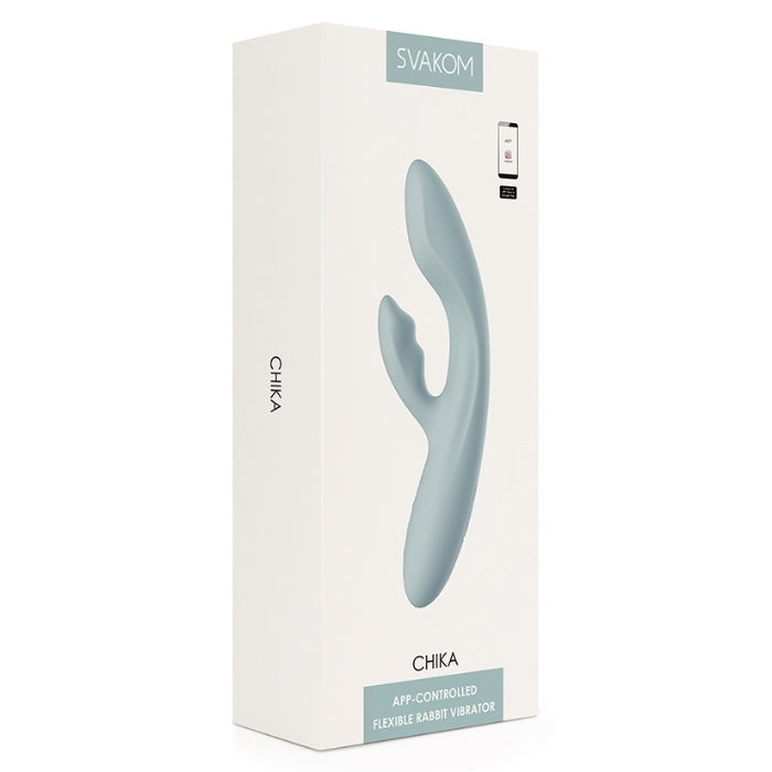 Lady Jane Adult Sex Shop | Svakom Chika Vibrator - Turquoise Grey