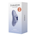 Svakom echo 2 mini finger vibrator in soft lavender soft liquid silicone with flexible removable finger sleeve