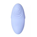 Svakom echo 2 mini finger vibrator blue made of ultra soft liquid soft silicone with removable finger sleeve and concentric ridges