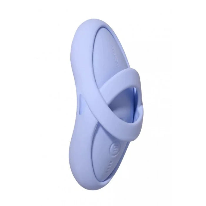 Light purple silicone slide sandal with single strap made of ultra soft liquid silicone matching svakom echo 2 mini vibrator blue