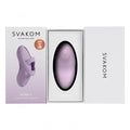 Svakom echo 2 mini finger vibrator purple with smooth oval design made of ultra soft liquid silicone and removable finger sleeve