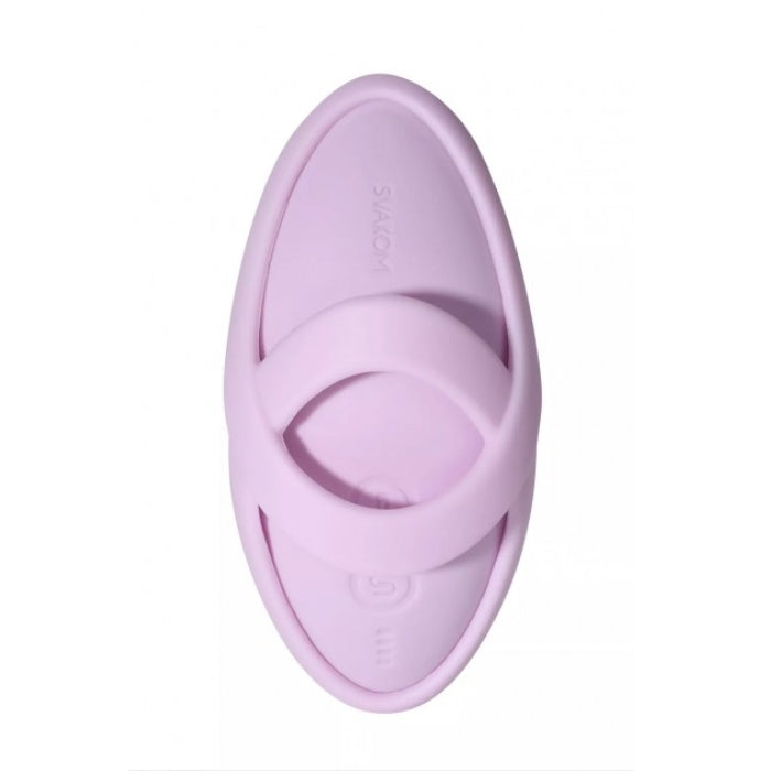 Svakom echo 2 mini finger vibrator purple with ultra soft liquid silicone removable finger sleeve ergonomic design