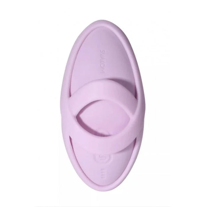 Svakom echo 2 mini finger vibrator purple with ultra soft liquid silicone removable finger sleeve ergonomic design
