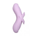 Svakom Echo 2 mini finger vibrator in purple features a soft liquid silicone body with an x-shaped removable finger sleeve