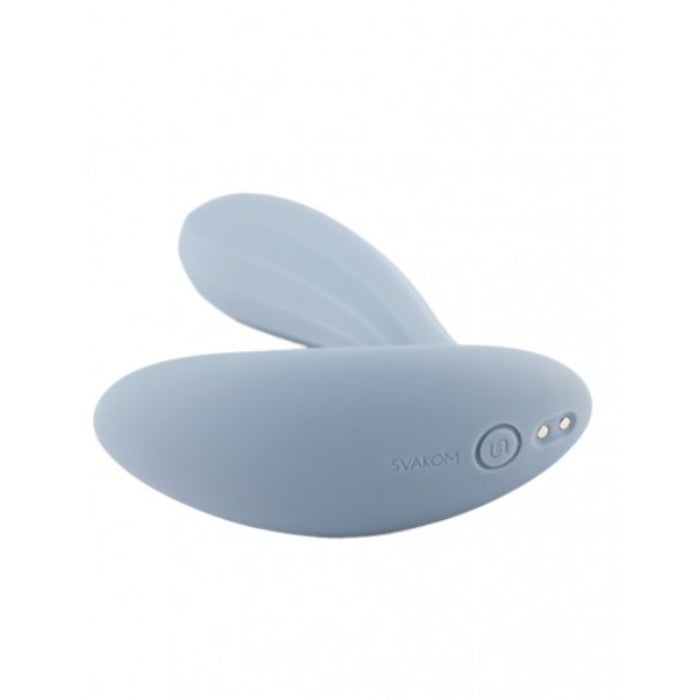 Svakom Erica small dusty blue dual stimulation vibrator rabbit massager
