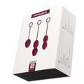 Svakom Nova violet weighted balls in white box with maroon ovals