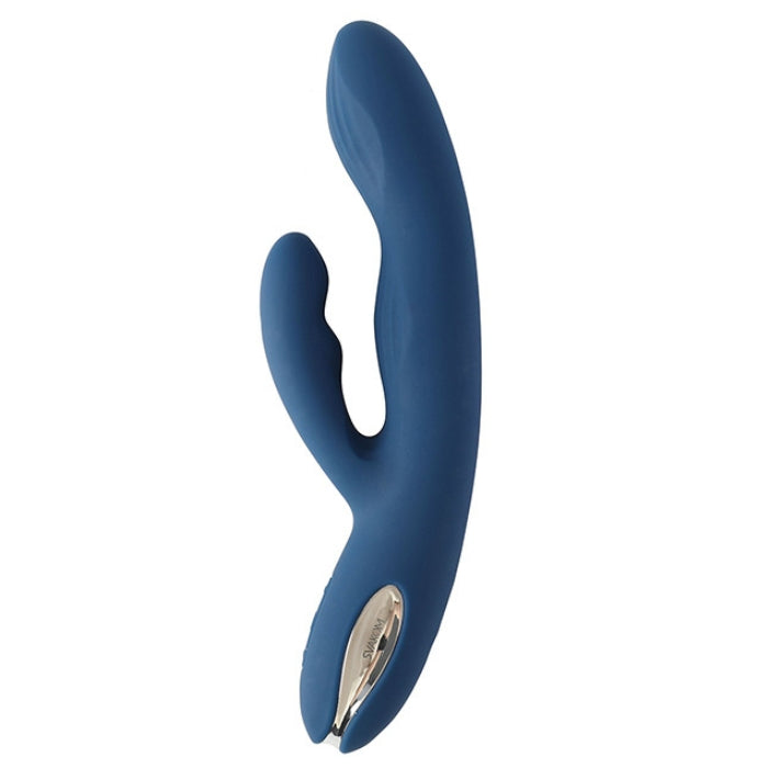 Lady Jane Adult Sex Shop | Svakom Pulsating Rabbit Vibrator - Aylin Dark Blue | SubCategory_Vibrators, Type_Rabbit