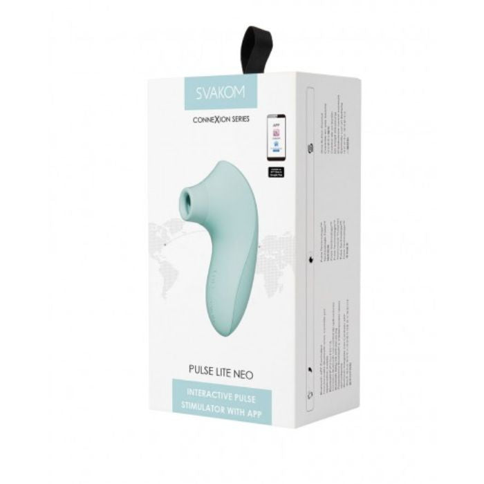 Svakom Pulse Lite Neo clitoral sucker in mint with patented pulse technology