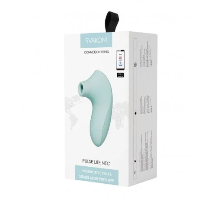 Svakom Pulse Lite Neo clitoral sucker in mint with patented pulse technology