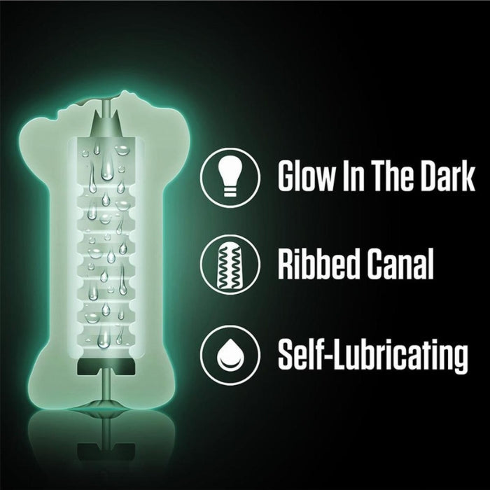 Lady Jane Adult Sex Shop | Tasha Glow in the Dark Anal & Vagina Masturbator
