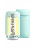 Tenga Puffy Mint Green auto-smooth device with internal ridges