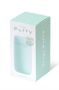 Mint green Tenga Puffy mini spread lube in soft silicone pack