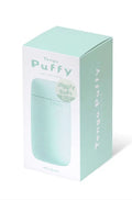 Mint green Tenga Puffy mini spread lube in soft silicone pack
