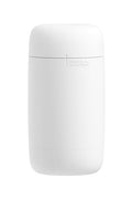 White Tenga Puffy Sugar adult toy with glossy cylindrical design