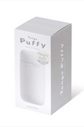 Tenga Puffy Sugar white silicone device with soft tingly texture