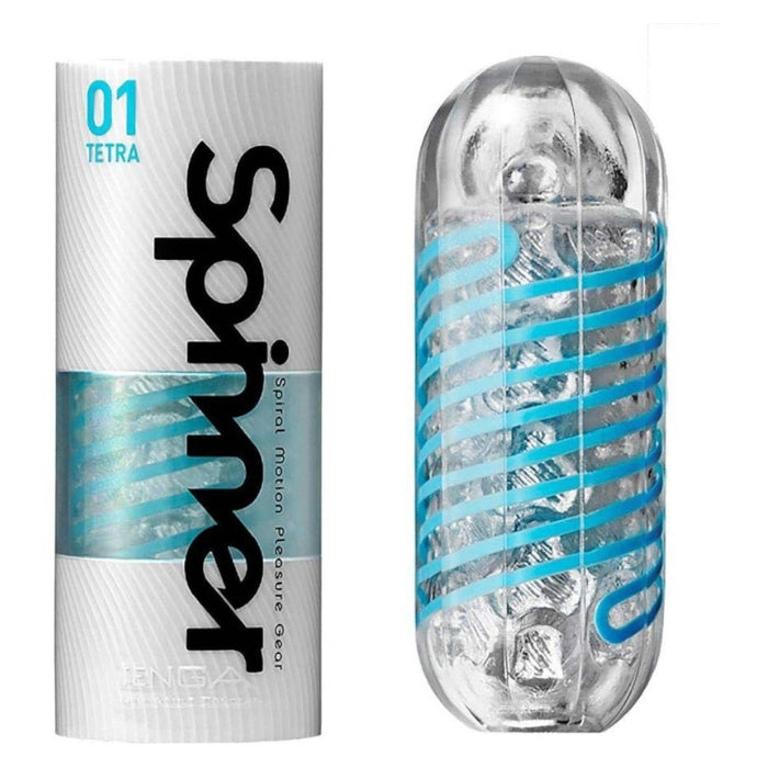 An all-new internal coil makes the Spinner twist as you insert, sending unbelievable sensations with each stroke! Enjoy a unique sensation like none other. Transparent, reusable masturbator with an integrated coil that causes the masturbator to twist during penetration (Internal Coil Mechanism). The pleasure tunnel has a pronounced texture inside.