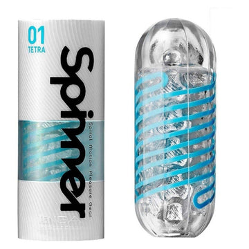 An all-new internal coil makes the Spinner twist as you insert, sending unbelievable sensations with each stroke! Enjoy a unique sensation like none other. Transparent, reusable masturbator with an integrated coil that causes the masturbator to twist during penetration (Internal Coil Mechanism). The pleasure tunnel has a pronounced texture inside.
