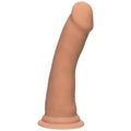 Flesh-colored silicone realistic dildo with flared base from The D 6.5 Inch Real Feel Dildo