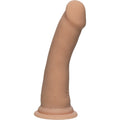 Flesh-colored silicone realistic dildo with flared base from The D Slim 6 Inch Dildo - Light