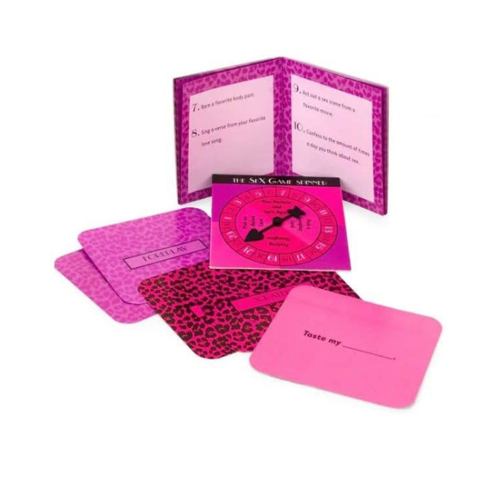 Breathe excitement into your love life and discover one another in a new and intimate way with this fun kit.  The box includes: The Sex Game Spinner, 24 playing cards and The Sex Game Manual.