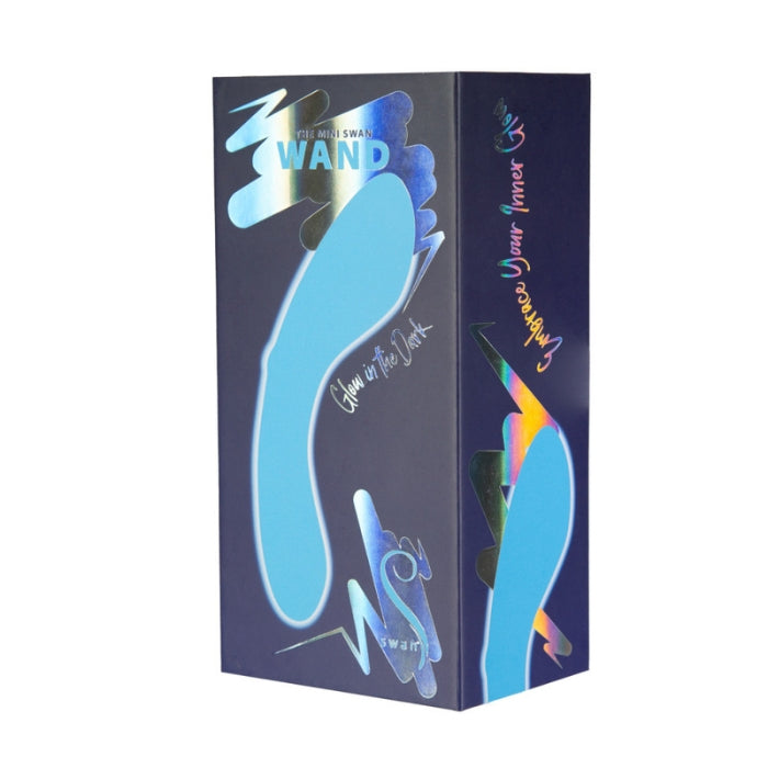 Lady Jane Adult Sex Shop | The Mini Swan Wand Glow in the Dark Blue