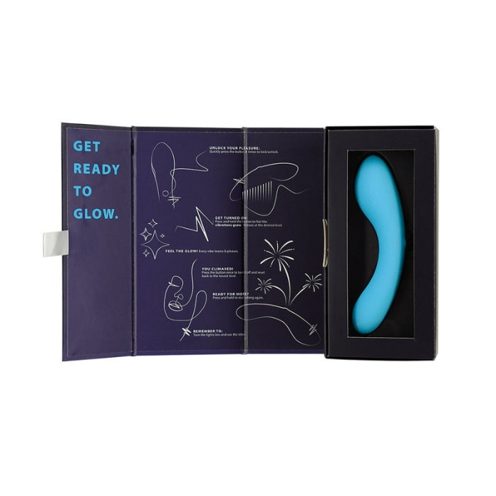 Lady Jane Adult Sex Shop | The Mini Swan Wand Glow in the Dark Blue