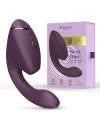Womanizer Next Duo Dark Purple with pleasure air technology curved design