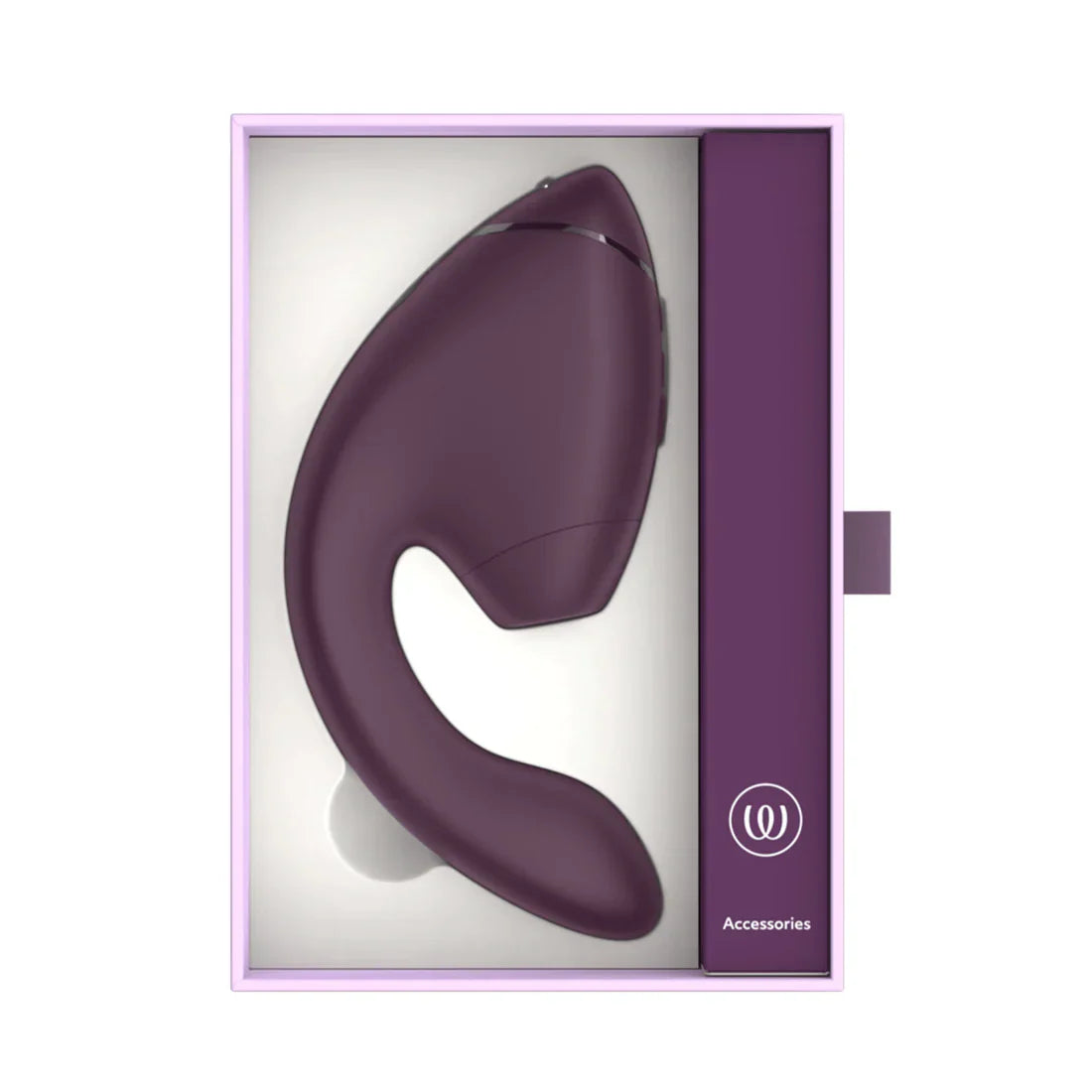 Womanizer Next Duo Dark Purple with pleasure air technology, ergonomic design