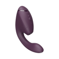 Womanizer Next Duo Dark Purple with pleasure air technology curved head