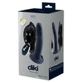 VeDo Diki vibrating dark gray silicone dildo with black carrying case and remote control multiple vibration modes