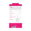 Vedo duo silicone pink semi-realistic duo silicone strap dildo with suction cup and adjustable harness made of premium silicone