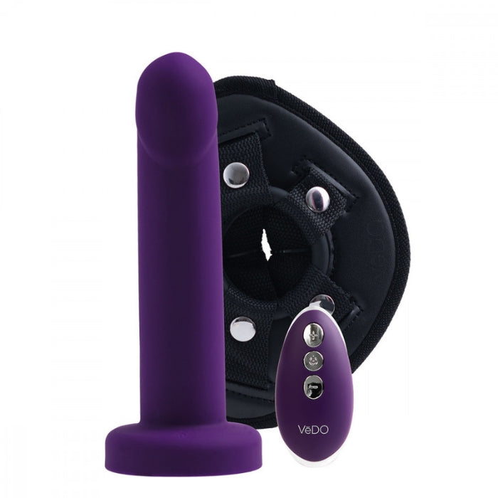 Lady Jane Adult Sex Shop | VeDO Strapped Vibrating Strap On Purple