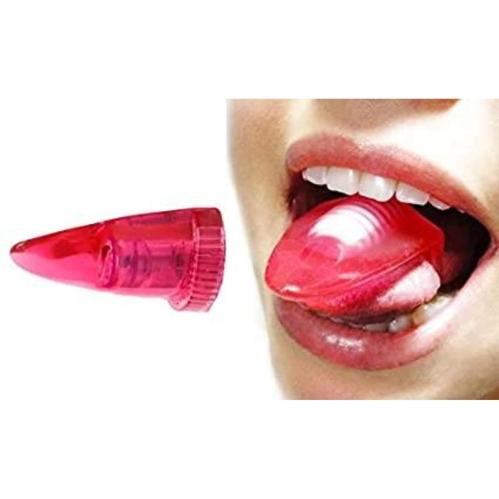 Vibrating tongue teaser. It is specifically designed to provide maximum pleasure by use of the tongue. Comes with a super powerful motor and sensuous stretchy silicone.