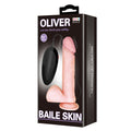 Oliver vibrating dildo with lifelike veined texture and realistic balls