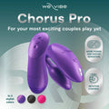 Purple We-Vibe Chorus Pro couples vibrator with squeeze remote