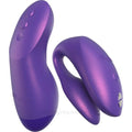 Purple We-Vibe Chorus Pro couples vibrator in cosmic purple with squeeze remote