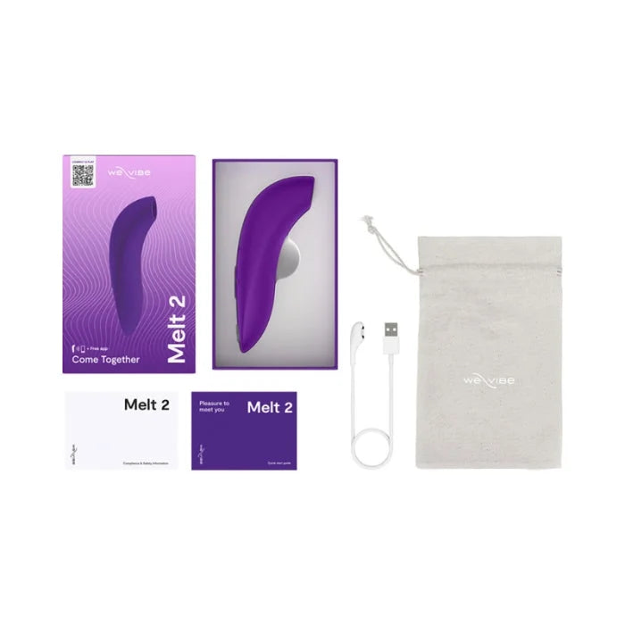 Purple We-Vibe Melt 2 clitoral sucker with Pleasure Air™ technology