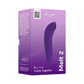 Purple We-Vibe Melt 2 clitoral sucker with Pleasure Air™ in sleek silicone packaging