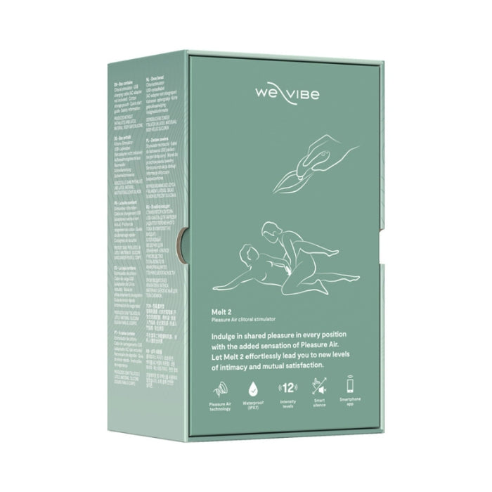 We-Vibe Melt 2 Clitoral Sucker in Sage with Pleasure Air™ box