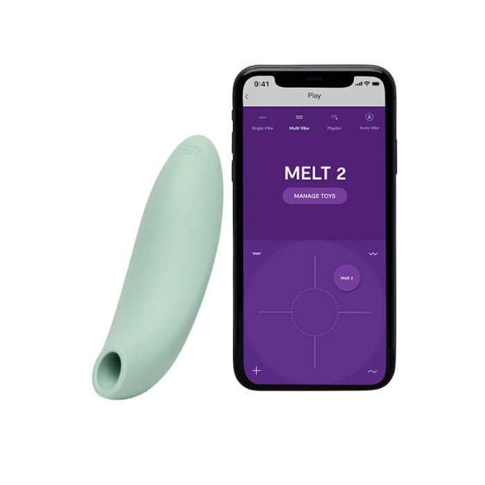 We-Vibe Melt 2 clitoral sucker in sage with Pleasure Air™