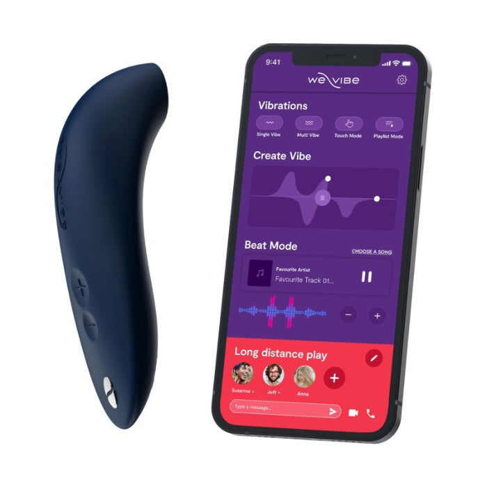 Lady Jane Adult Sex Shop | We-Vibe Melt Clitoral Stimulator - Midnight Blue (App) (USB)