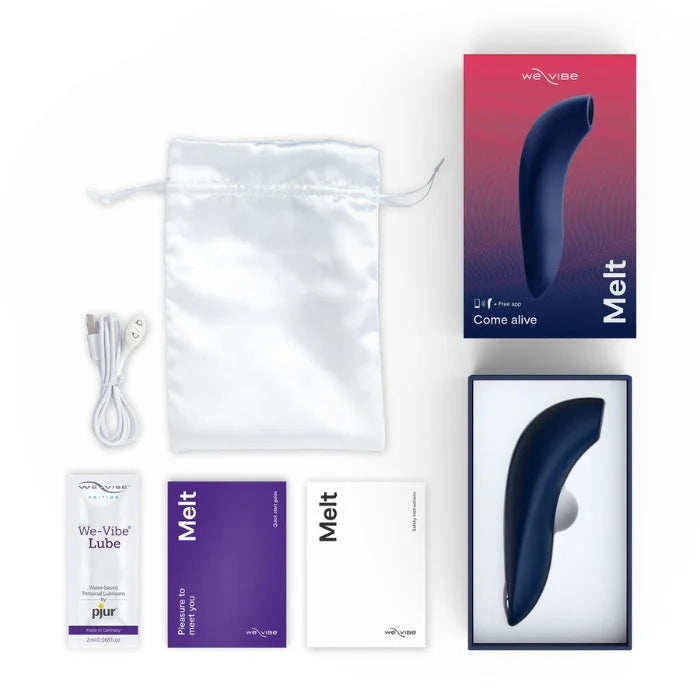 Lady Jane Adult Sex Shop | We-Vibe Melt Clitoral Stimulator - Midnight Blue (App) (USB)