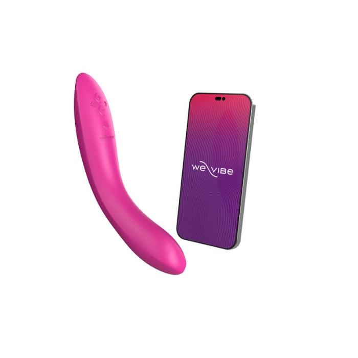 We-Vibe Rave 2 is a powerful, customizable vibrator that targets both the G-spot and sensitive vaginal opening for a truly mind-blowing orgasm. Its unique pleasure shape means a simple twist of the toy creates intense sensations, while the adjustable hinge provides a firm, comfortable grip – and the perfect angle to massage the G-spot. Dual motors,10+ vibration modes, We-Vibe app-enabled and waterproof.